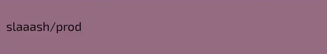 slaaash\prod